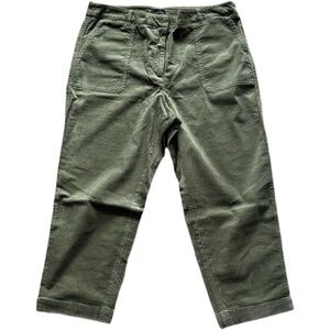 Talbots Corduroy Pant NWT 16P Green New in Package Cotton Modal Spandex